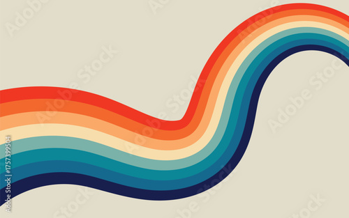 abstract  retro colorful stripe background