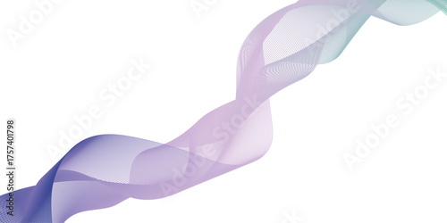 Modern glowing wavy lines with technology connection concept. Abstract technology lines mesh background. Abstract digital motion lines. Vector wave curve gradient pattern blend	
