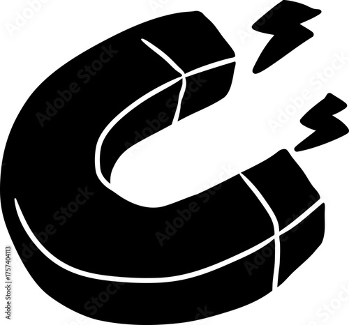 Hand Drawn Magnet With Bolts