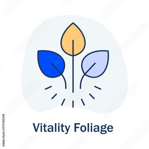 Healthy Plant Symbol - Natural Energy - Freshness and Life - Vector - Renewable Organic