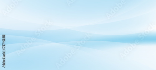 Soft abstract background featuring flowing wave patterns in a gradient of light blue tones, creating a calm and modern design