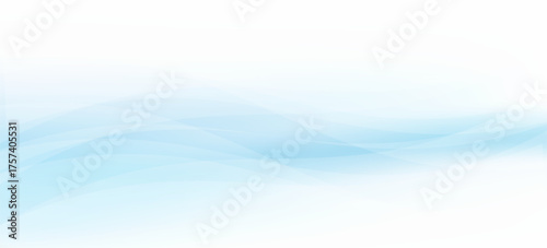 Soft abstract background featuring flowing wave patterns in a gradient of light blue tones, creating a calm and modern design