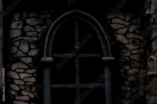 black and white photo of a dark patterned wall, a rough textured wall is suitable for background design, wallpaper