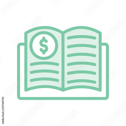 Accounting Book Accounting Book
duotone line icon , vector, pixel perfect, illustrator file 
