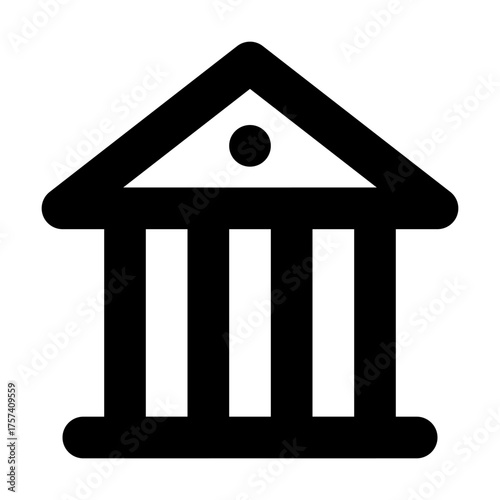 Bank Outline Icon