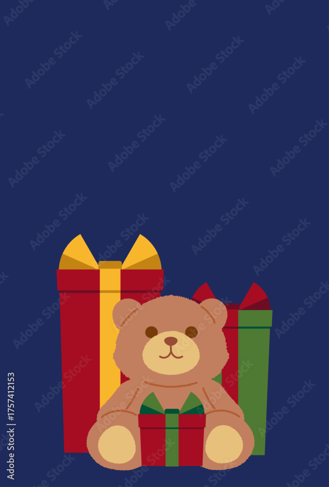 Fototapeta premium クリスマスプレゼントのイラスト