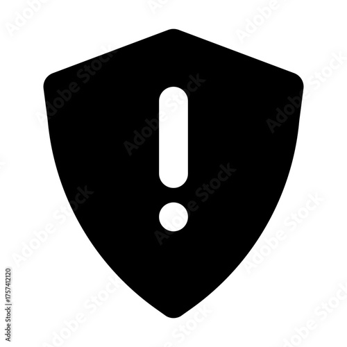 Shield Exclamation Icon Filled
