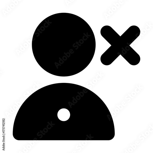 Delete User Icon Filled