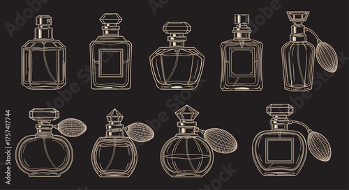 A curated collection of elegant perfume bottles showcasing classic designs for the discerning.