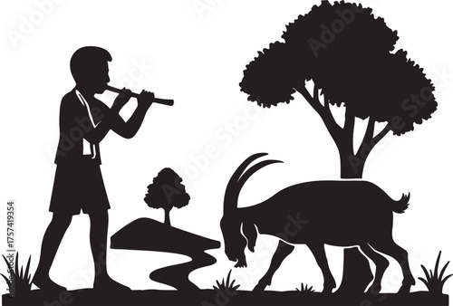 Many fictional scenes of goats- ছাগল 
