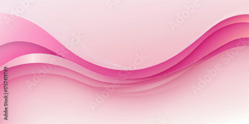Abstract pink wave background with flowing lines and soft light