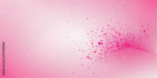 Abstract pink watercolor background design with water drops and liquid texture