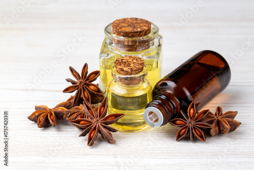 Star anise essential oil on...