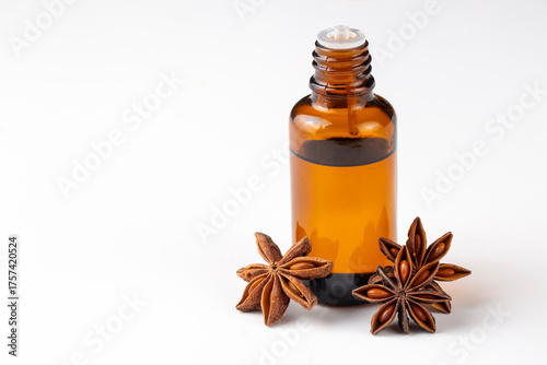 Star anise essential oil on...