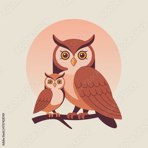 Flat geometric vector for National Mentoring Day featuring mentor support, digital guidance, paper planes, puzzle link, superhero theme & knowledge sharing