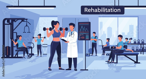 Dedicated team helping patients with physical rehabilitation and recovery
