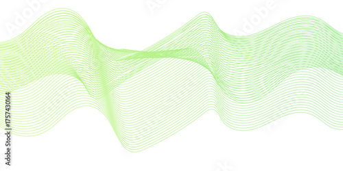 Dynamic minimal smoke  flow sound line. Abstract glowing white blend line smooth flow soundwave curve energy gradient vector futuristic digital outline line science design.	