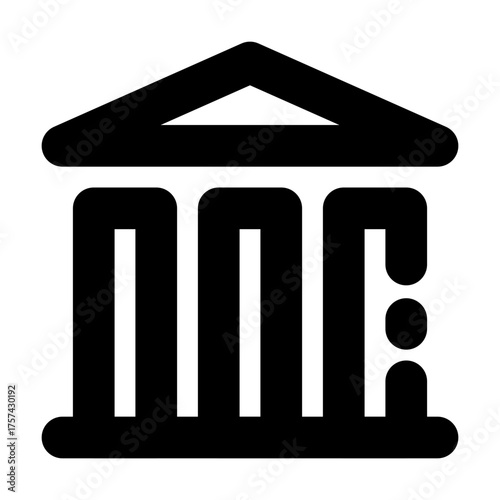 University Icon Broken Line