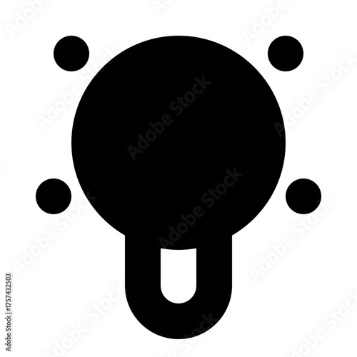 Lamp Filled Icon Vector