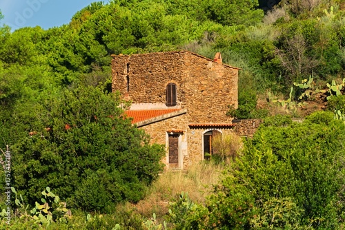 Pareti, Elba, Tuscany, Italy, Europe - 24 September 2025, old stone house