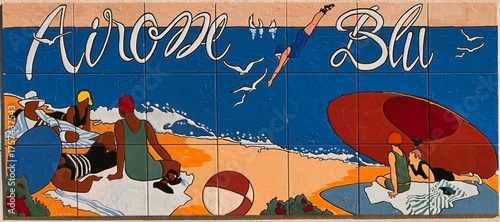 Pareti, Elba, Tuscany, Italy, Europe - 24 September 2025, tiles