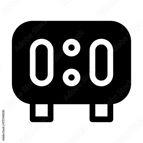 Alarm Clock Icon Filled