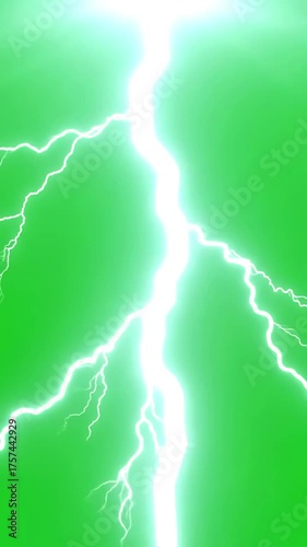 Wallpaper Mural Green Screen a video with animated lightning bolts moving across the are white and jagged creating dynamic powerful effect scene 1 distortion, overlay, glitch, static noise, scan lines on black Torontodigital.ca