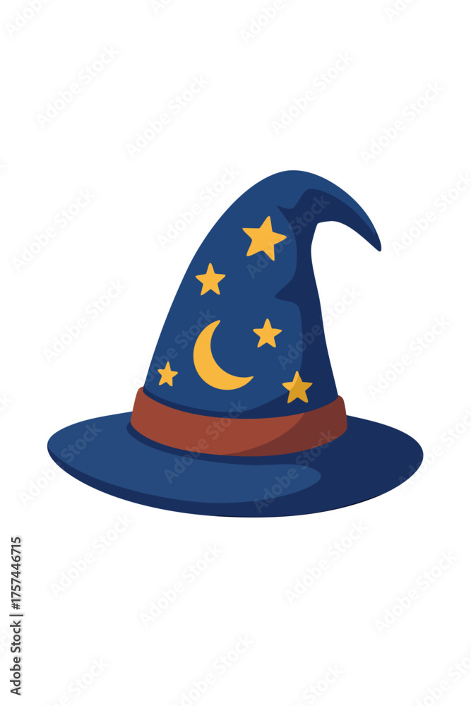 Fototapeta premium Blue Wizard hat