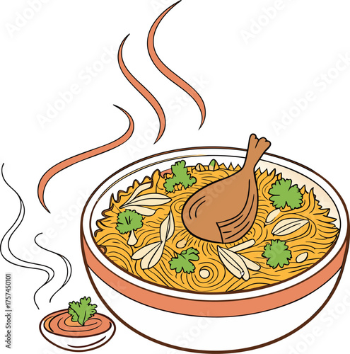 Delicious Chicken Biryani with Spices