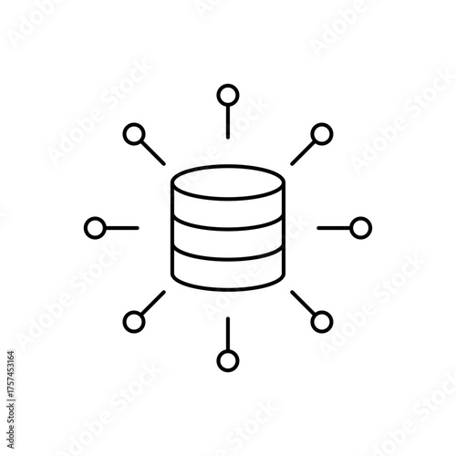 Filter icon outline editable stroke line drawing eps