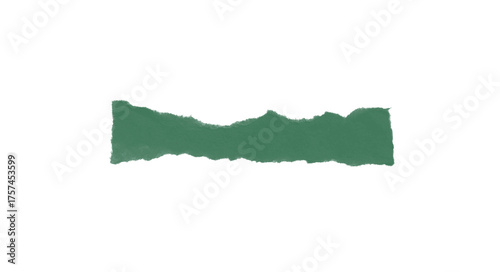 green torn paper vector