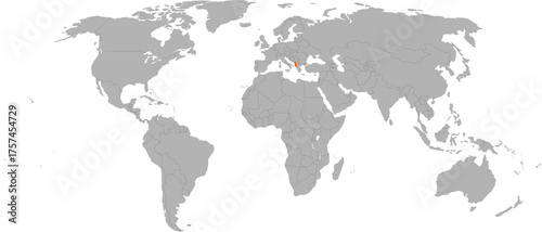 Albania Vector Map Outline SVG