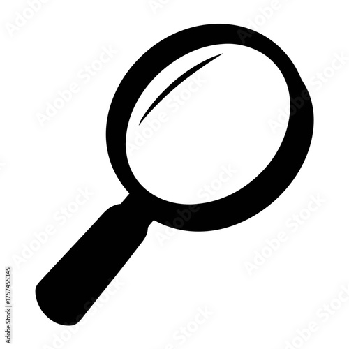 Magnifying glass icon vector illustration for search find zoom explore and investigation concept design