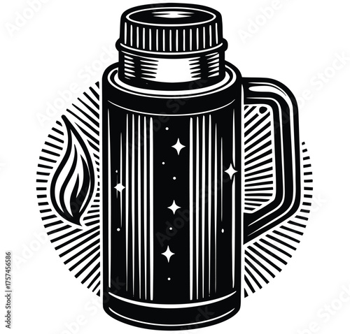 vector illustration of a beer bottle isolated on white background