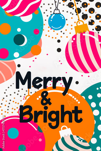 Bold Christmas typography poster saying 