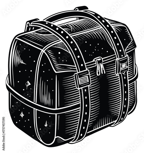 vector illustration of a pirate treasure chest