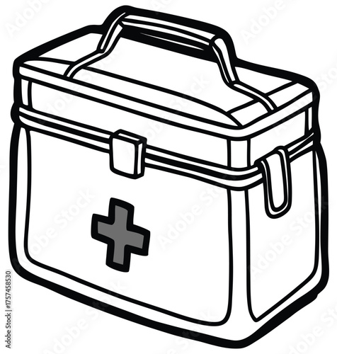 Cartoon illustration of a mummy sleeping bag with a tapered design. Perfect for adventures, travel, and camping. High-quality vector graphics