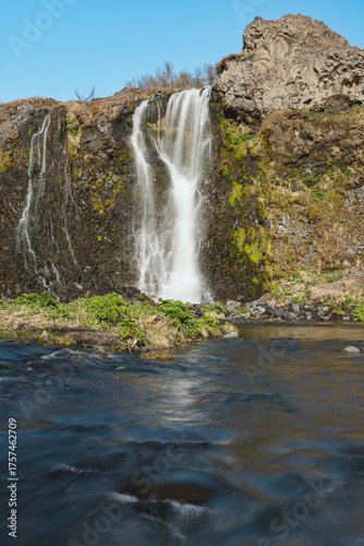 Icelandic waterfalls in summer time