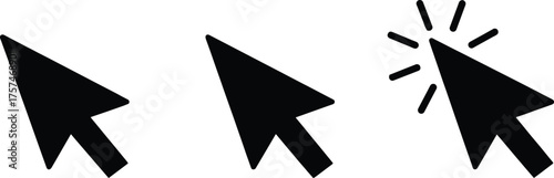 Mouse Pointer Icons Set Illustrative Cursors for Navigation and Interaction Design