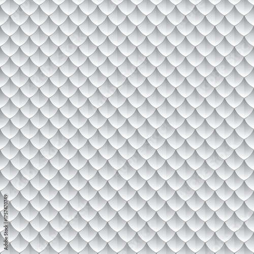 scale pattern black and white vector illustration