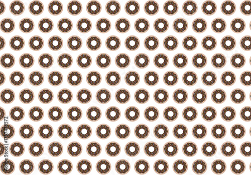 Chocolate sprinkle doughnut (donut) sweet dessert clear transparent background. National Donut Day on November 5 day concept symbol.