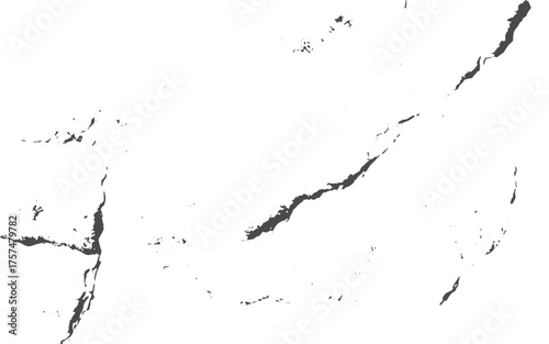 Grunge grain scratched texture vector black and white distressed. Dark weathered overlay pattern sample on transparent background. Screen background. Vector.