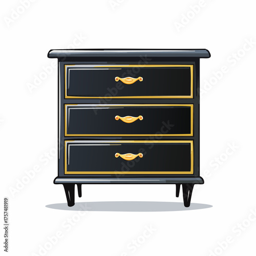Kleiner Schrank in schwarz