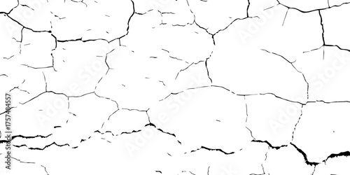 
Weathered plaster surface with spreading cracks and chipped paint; perfect for use in architectural renders or dark visual storytelling.
