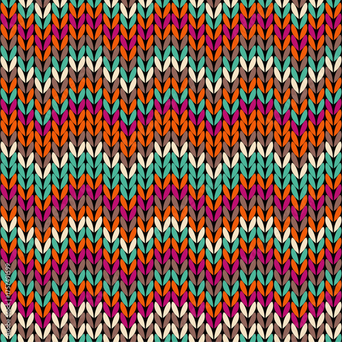 Knitted background pattern wallpaper knitting decorative print handmade textile knitting handiwork	