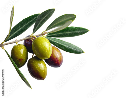 rama de olivo con aceitunas