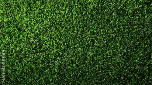 Vibrant Green Grass Blades Texture Background with Lush Natural Lawn Detail