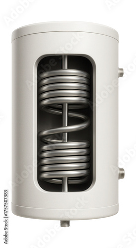 Dual-coil indirect water heater designed for eco-friendly homes with solar systems.