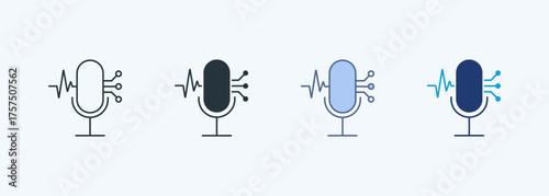 Speech Recognition Multiple Style Icon