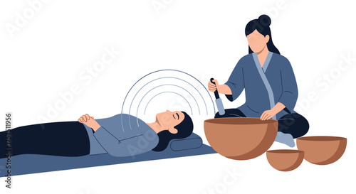 Gentle Healing Vibrations Through Sound Therapy for Deep Relaxation